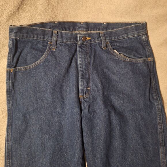 RUSTLER Jeans - Men 36x30 87619PW -  Blue Straight Leg - Picture 3 of 9